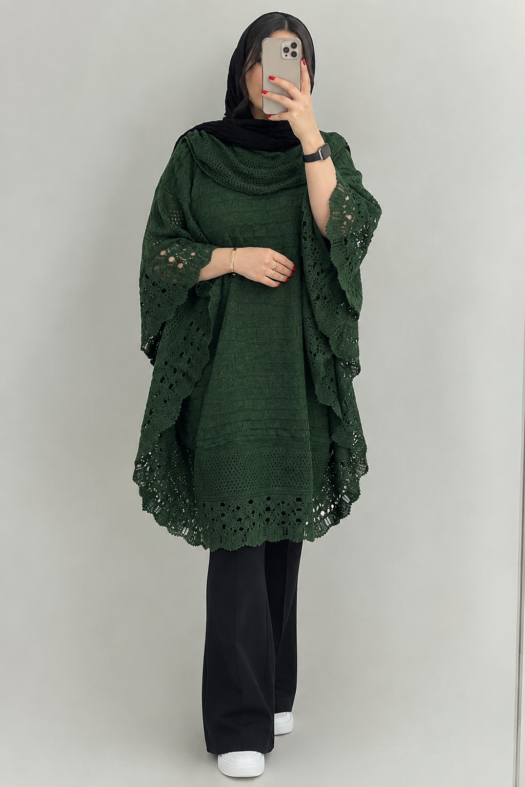 پانچ اکریلیک جلو بسته 4545 سبز